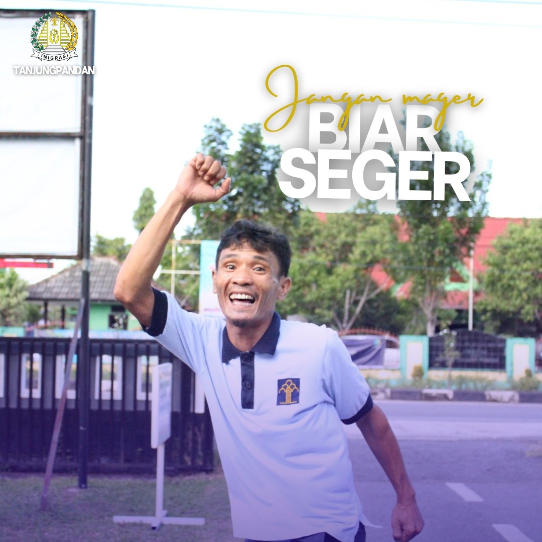 kanim_tjpandan's tweet photo. Kami selalu berupaya menjaga kebugaran agar dapat terus memberikan pelayanan yang prima untuk anda.
@Kemenkumham_RI 
@kumham_babel 
Harun Sulianto
#KumhamBabel 
#HarunSulianto 
#kantorimigrasitanjungpandan https://t.co/Q1HvgVubwg