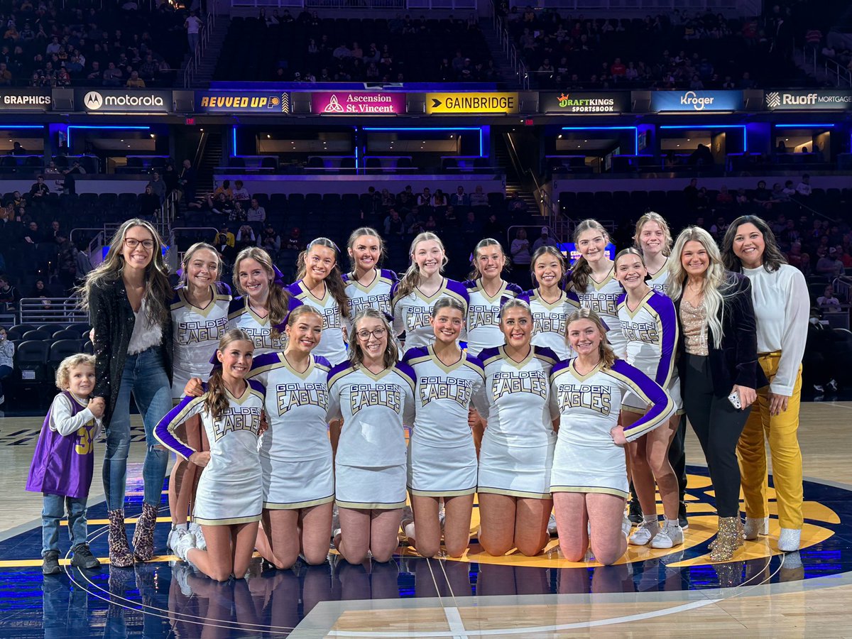 Proud Dad watching <a href="/sophiasloth14/">sophia</a> cheering before the <a href="/Pacers/">Indiana Pacers</a> game tonight. The whole <a href="/GC__Cheer/">Guerin Catholic Cheerleading</a> team rocked it. Way to go Sis - I love you ❤️ <a href="/ShellyWyman/">Shelly Wyman</a>