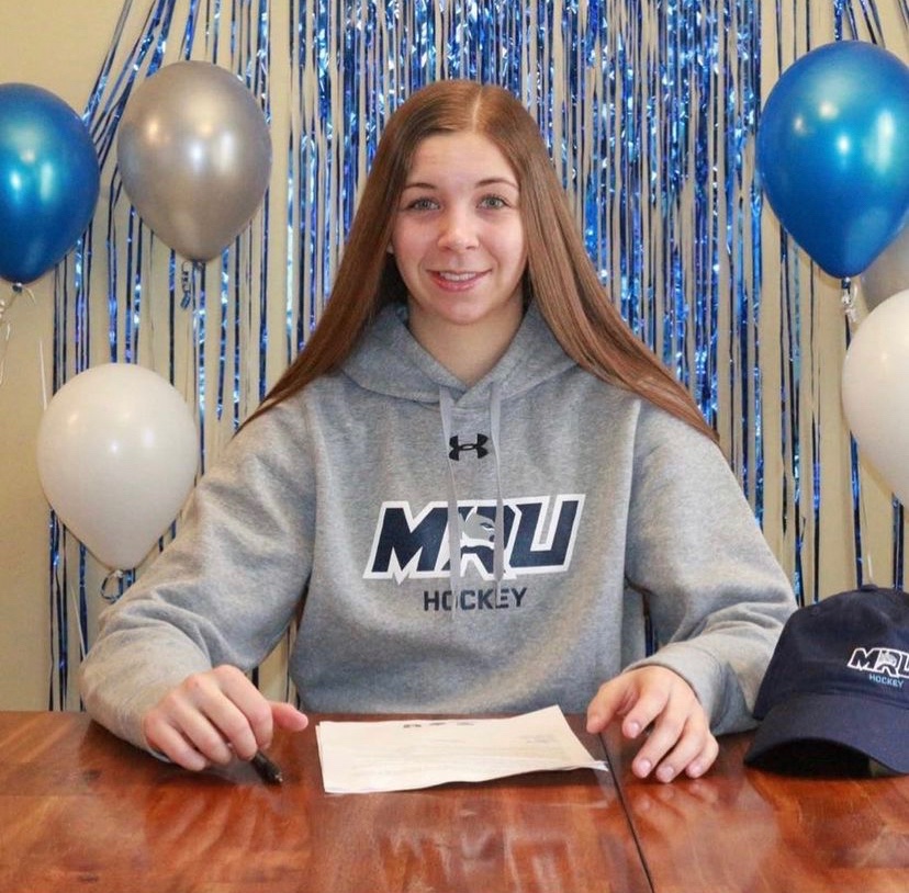 Captain Summer (Sumzy) congratulations to our very own solid blue line player! She’s a force to be reckoned with and we can’t wait to watch you as a Cougar! <a href="/mruwhockey/">MRU Women's Hockey</a> is getting a solid defender and a great person