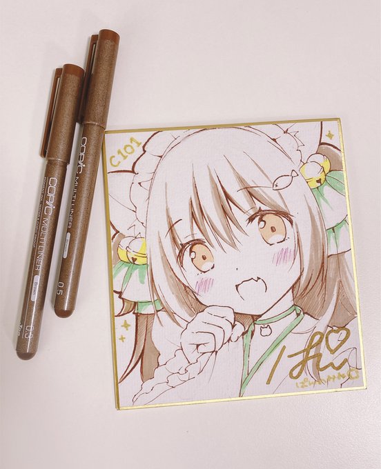 抽選券のあたり直筆ミニ色紙描けた! 