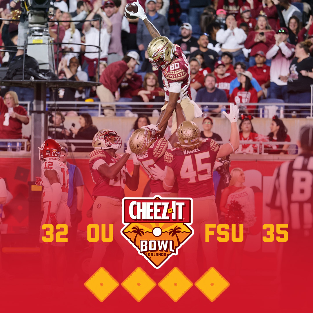 PopTartsBowl's tweet image. Congratulations to the 2022 #CheezItBowl Champions @FSUFootball!