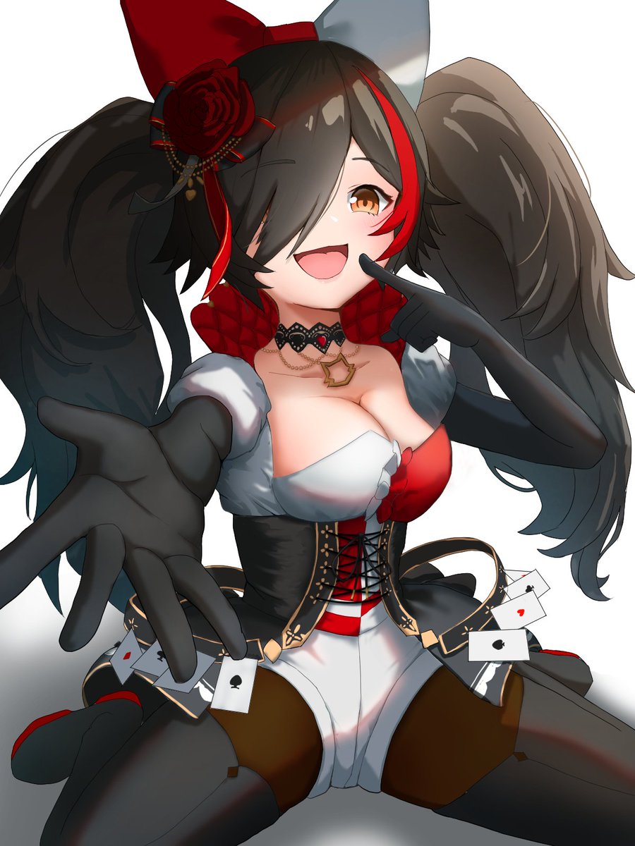 博衣こより 「今年の頭に描いたこよちゃんと、年末に描いたミオしゃどうだろう、成長できてるかな?」|ラムネ飴@お絵描きのイラスト