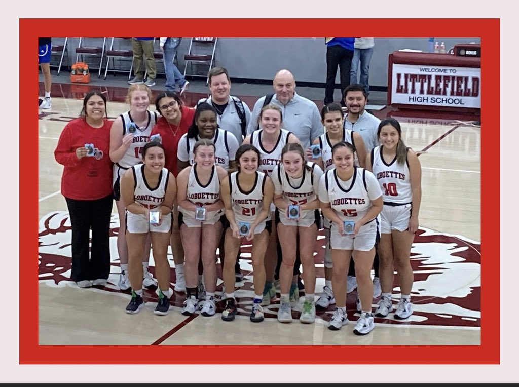 LLoboettes's tweet photo. Champions of the Wildcat Classic! Loboettes 57 - Clarendon 43 
Next up is District play! 
#SeeRed #JustUs 🐺🏀🏆 https://t.co/hZTIDe7pJz