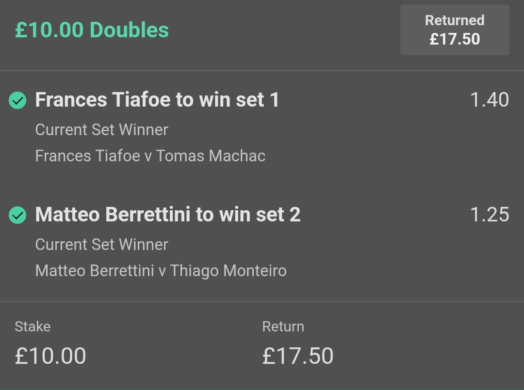BetterBetsTips's tweet image. WINNER! ✅✅

We go to BET 2! 

Who wants it?!