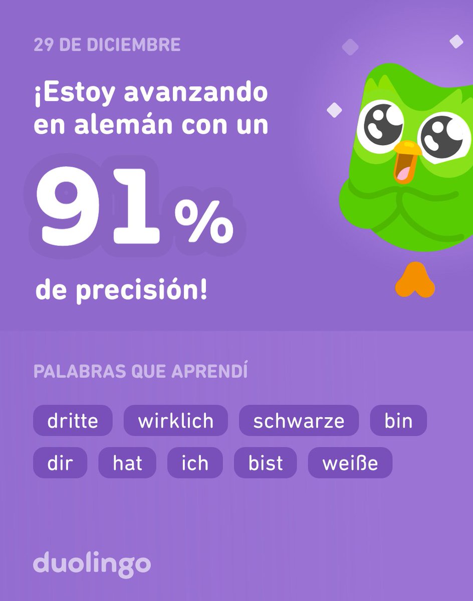 zaredcarpio's tweet photo. ¡Estoy aprendiendo alemán en Duolingo! Es gratis, divertido y efectivo. https://t.co/5wzorC0SbY