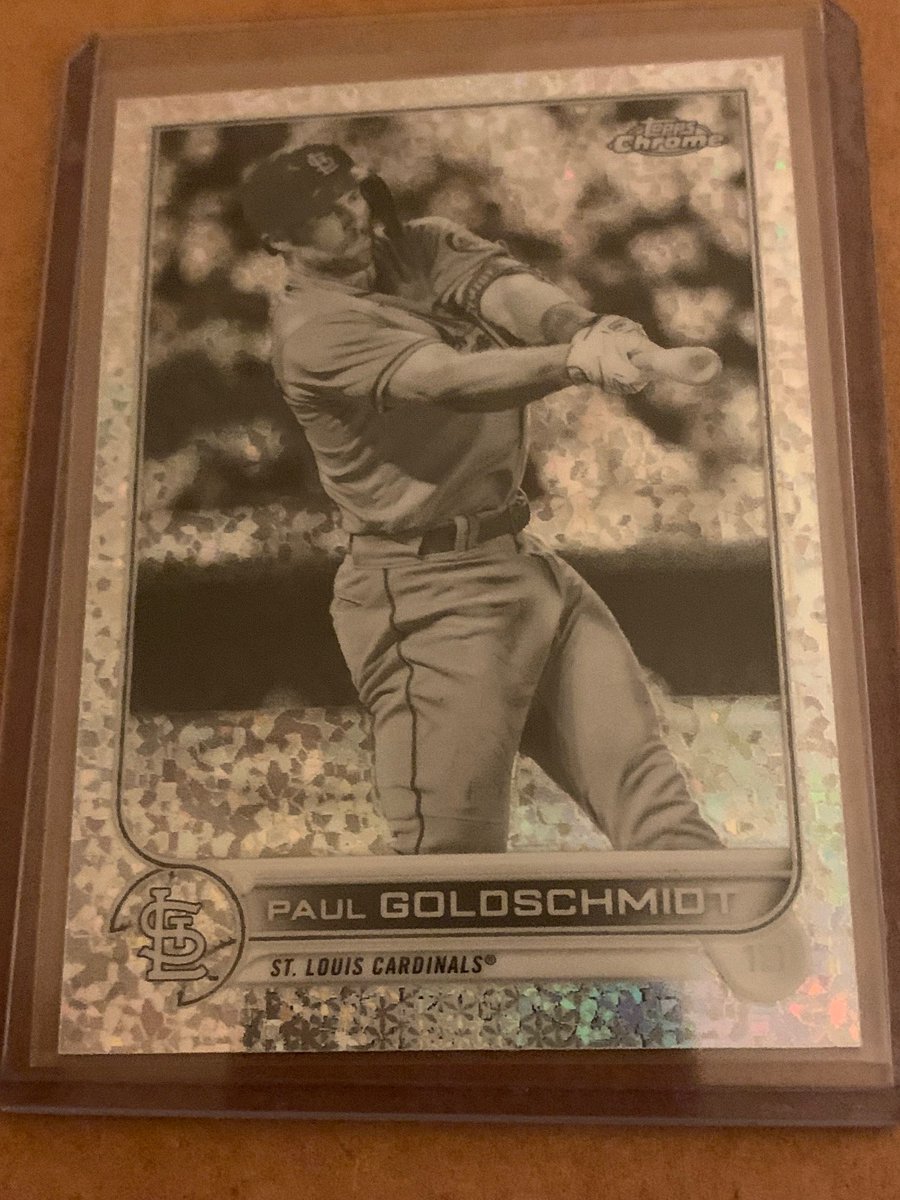 Card Purchaser (@cardpurchaser) on Twitter photo Who wants a free 2022 Topps Chrome Black & White Mini Diamond Refractor Paul Goldschmidt?
- Follow <a href="/CardPurchaser/">Card Purchaser</a>
- Retweet this tweet
I will not DM links
Winner drawn Friday night 12/30 at 9pm central. US shipping address please. Who wants a free 2022 Topps Chrome Black & White Mini Diamond Refractor Paul Goldschmidt?
- Follow <a href="/CardPurchaser/">Card Purchaser</a>
- Retweet this tweet
I will not DM links
Winner drawn Friday night 12/30 at 9pm central. US shipping address please.