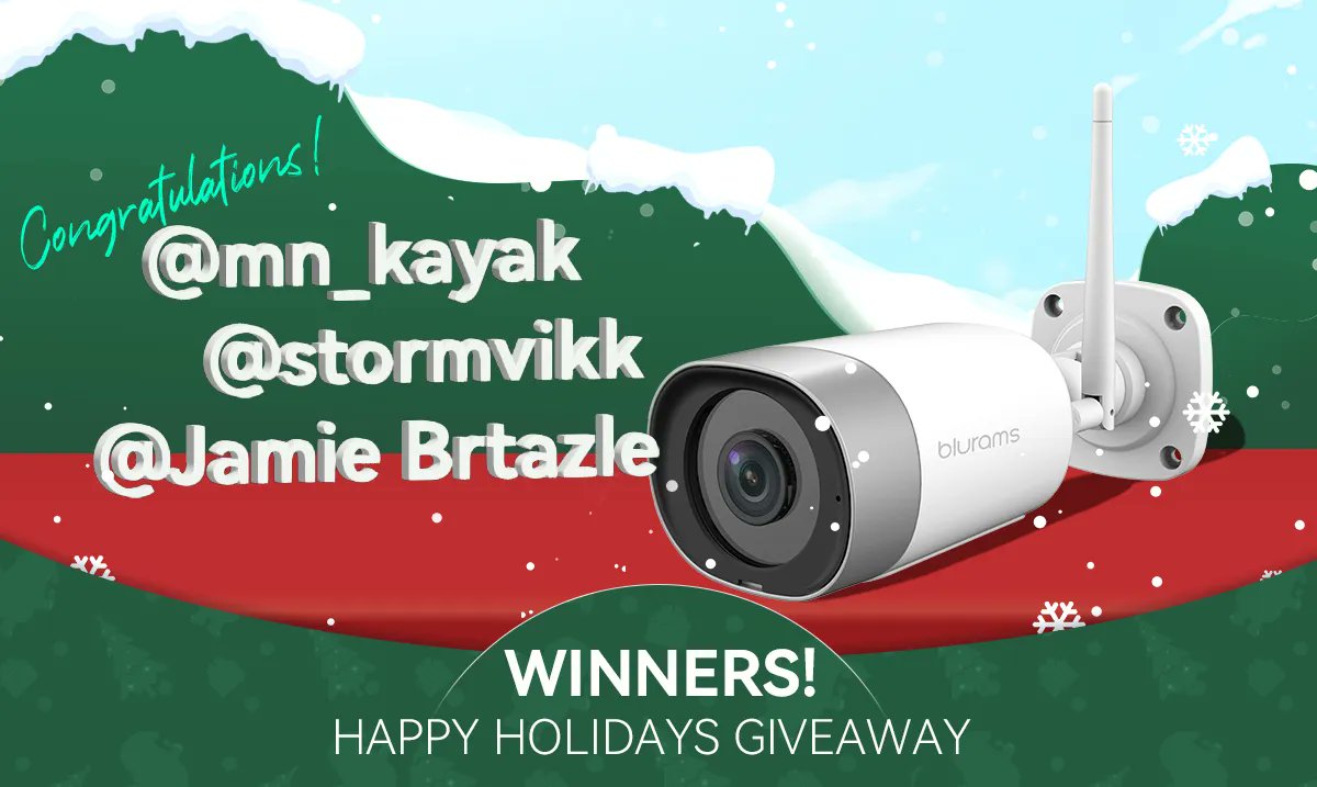 🎉 Congratulations to the three lucky winners! 🎁 Hope all of you guys having perfect happy holidays! 🙌 

#happyholidays2022 #giveaway #winners #free #prizes