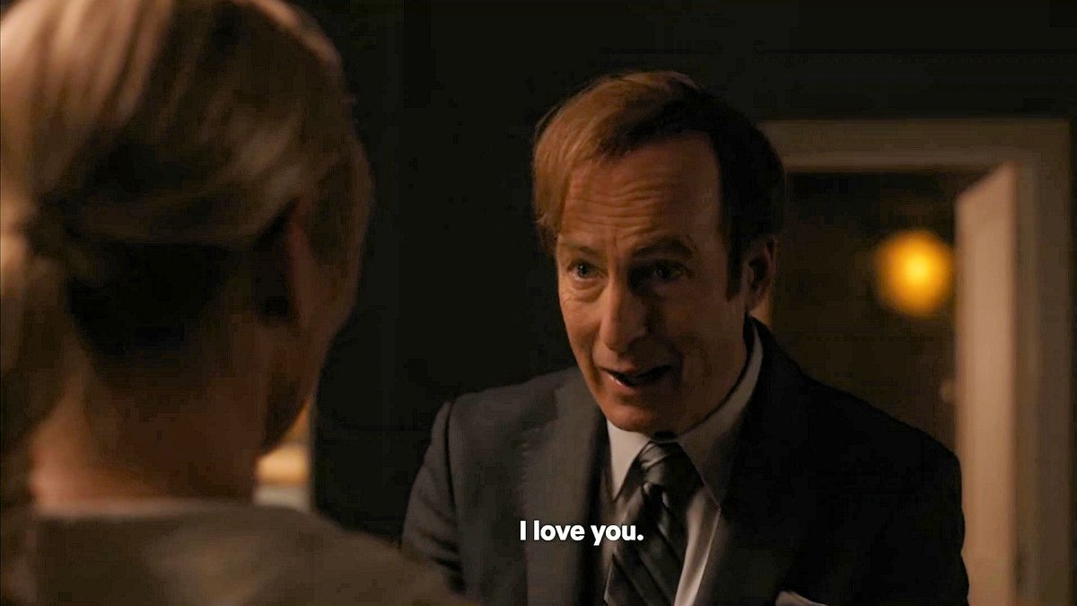 relive_bbbcs's tweet photo. Something just breaks inside, every time.
--
Just tell me what I need to do to change, okay?
... and I'll do it.
Jimmy.
No, Kim.
You make me happy.
We make each other happy.
How can that be bad?
Hey.
I love you.
I love you, too.
But so what?
#BetterCallSaul #bcs609 https://t.co/3mm1Pa1yRP