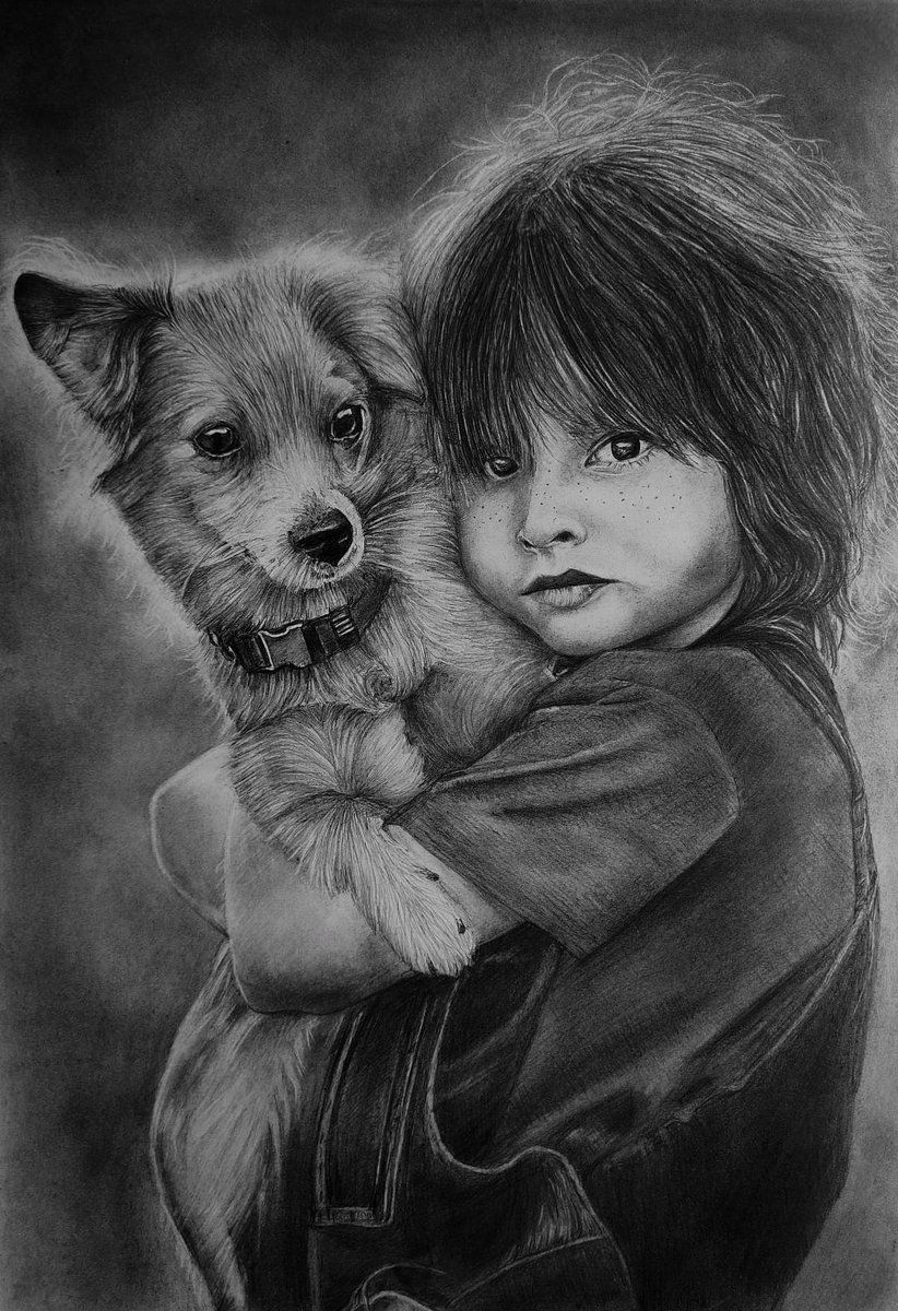 Gm fam ❤
Have a great day ✨️
..
'Girl with a Puppy'
Now available on <a href="/opensea/">OpenSea</a>
Graphites on paper.
0.35 $ETH

opensea.io/assets/ethereu…