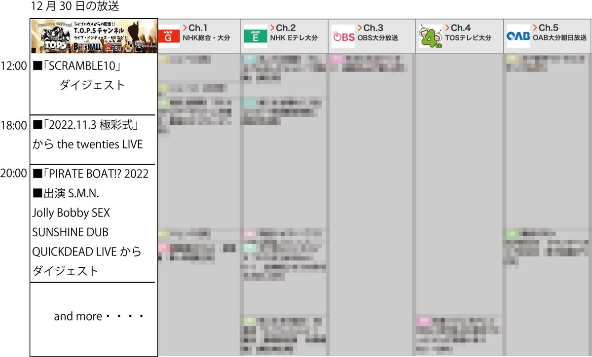 SleepingGirls_'s tweet photo. 【📣特報📣】
本日12/30 この後12:00~
T.O.P.S YouTubeチャンネルにて
10/10 大分駅前 祝祭の広場
にて行われた、
大分の地元バンドによるフェス
「#Scramble10」
ダイジェスト映像が公開されます!
我々のライブも映るはずなので、是非ご覧下さい!!
🔗⬇
https://t.co/Xtx5vQPTWp https://t.co/imkbgZqRHS