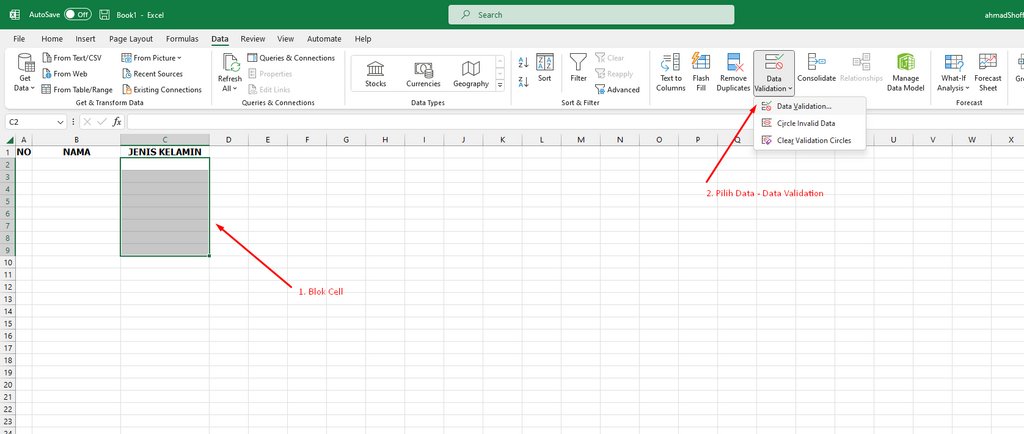ahmad_soffa's tweet photo. Cara Membuat DropDown List Di Excel https://t.co/ZBa1CmCrih