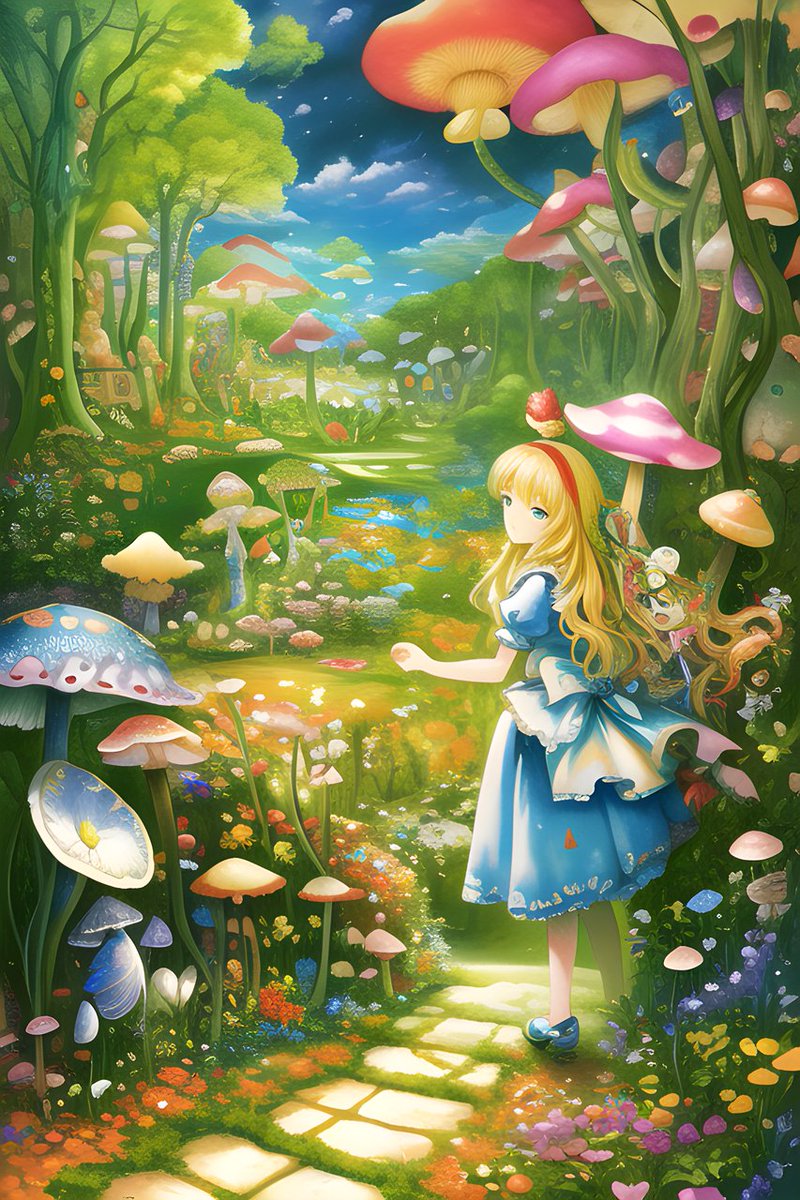 Draft_art_jp's tweet photo. アリス・イン・ワンダーランド
春は花びらとともに去り、夏は緑の葉をまとった暖かい風に乗ってやってきます。
#ai #aiart #aiマンガ #aiイラスト化 #aiイラスト #aiイラスト化やり方 #aiイラストアウトやばい #ai生成 #fypシ #アリス https://t.co/X0YWJ9vfOd