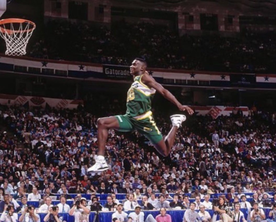 Young Shawn Kemp could fly…