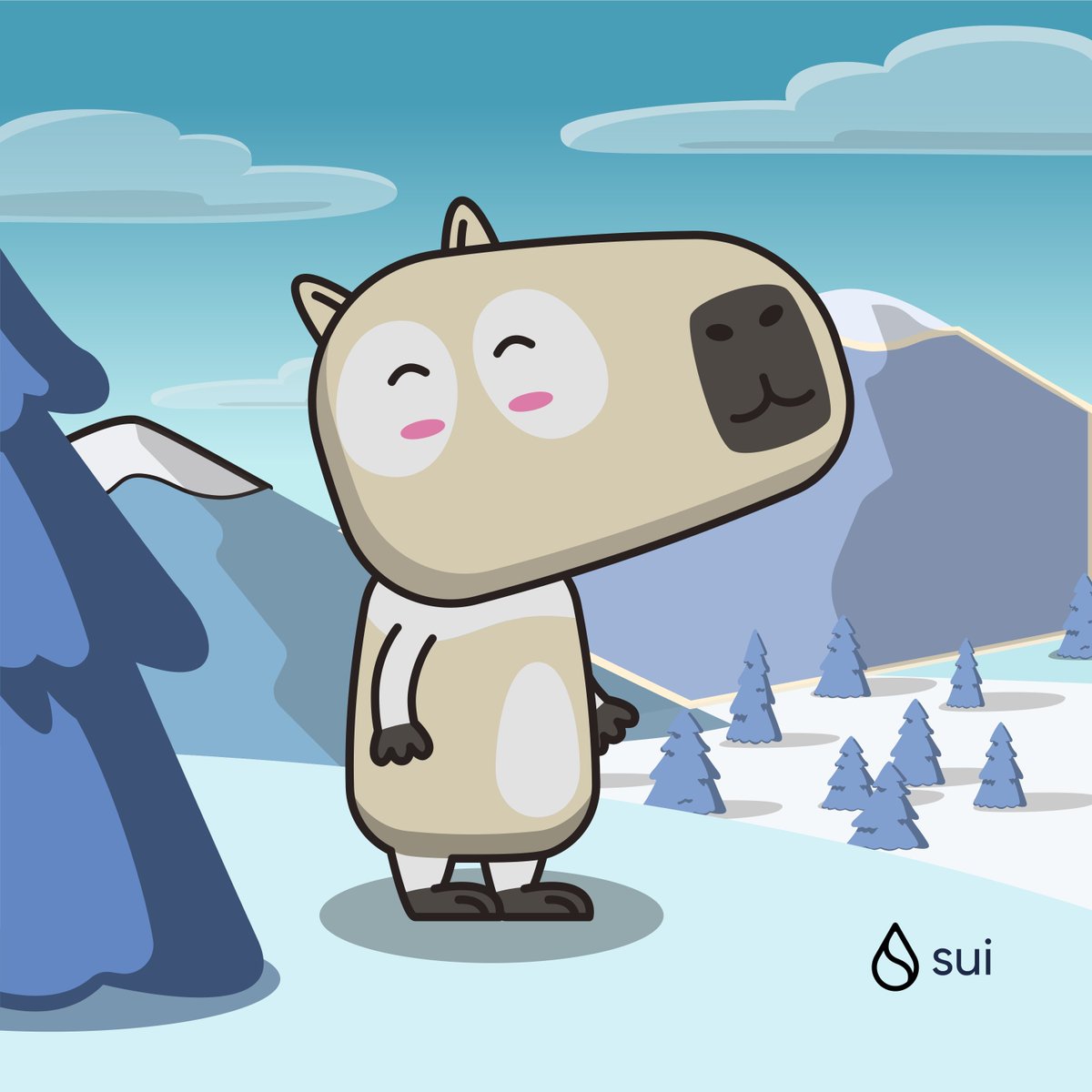 Michell40711004's tweet photo. Capybara Joins @SuiNetwork for New Year's Eve! ❤️Capybara hopes to help its users bring a festive atmosphere and help them celebrate the New Year. 🫣🫂❄️Capy here:  https://t.co/f7YSRRDNLD #CapyHolidays https://t.co/Ovbn5SN8YF