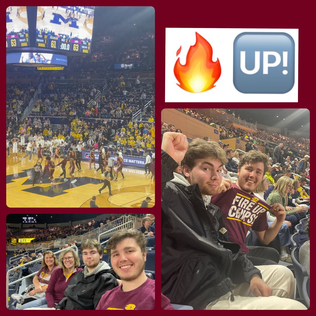 Molly Sykes Crankshaw (@crankshawmolly) on Twitter photo So excited to cheer on the CMU Basketball team tonight! <a href="/cmichprez/">Dr. Bob Davies, President Emeritus and Professor</a> We were fired up! So excited to cheer on the CMU Basketball team tonight! <a href="/cmichprez/">Dr. Bob Davies, President Emeritus and Professor</a> We were fired up!