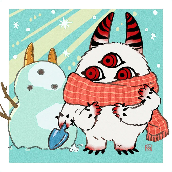 冬のイタケシさん 