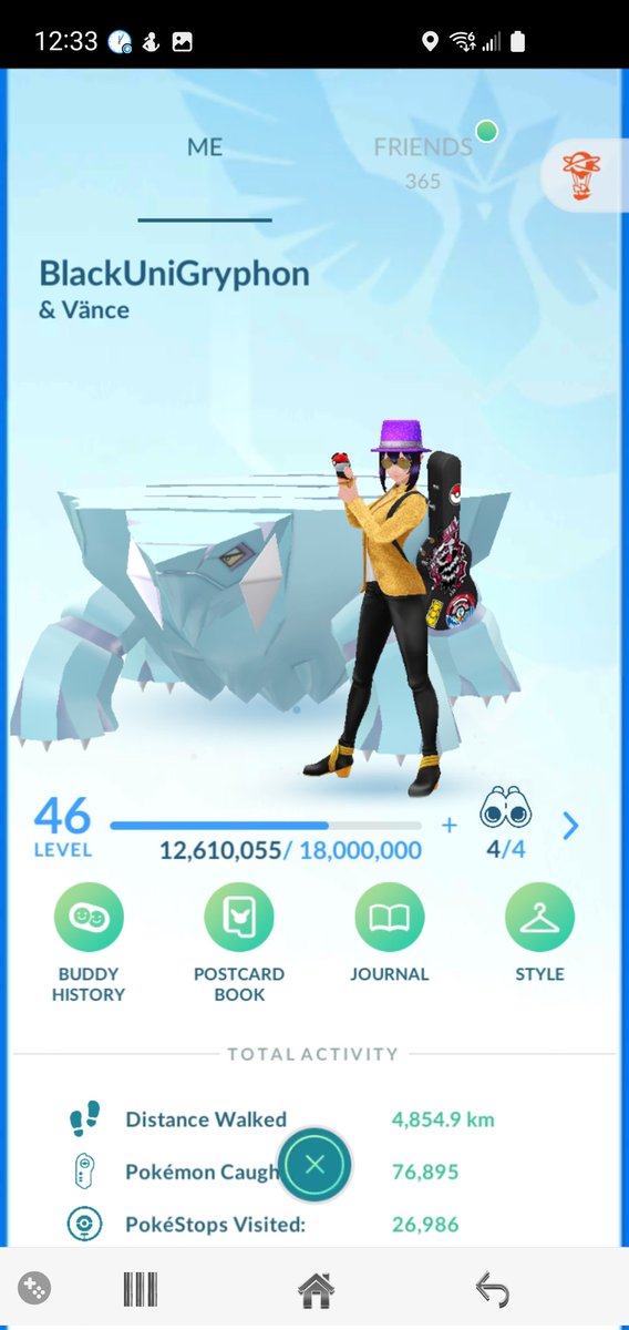 BlackUniGryphon's tweet photo. 12.6+ MILLION XP! ๐
#XPCheckIn #CurrentXP #PokemonGo #TheGrindIsReal #TheRoadToLevel50 #MyPokemonGoLife #MyPokemonGoCareer https://t.co/0FmasCPBre