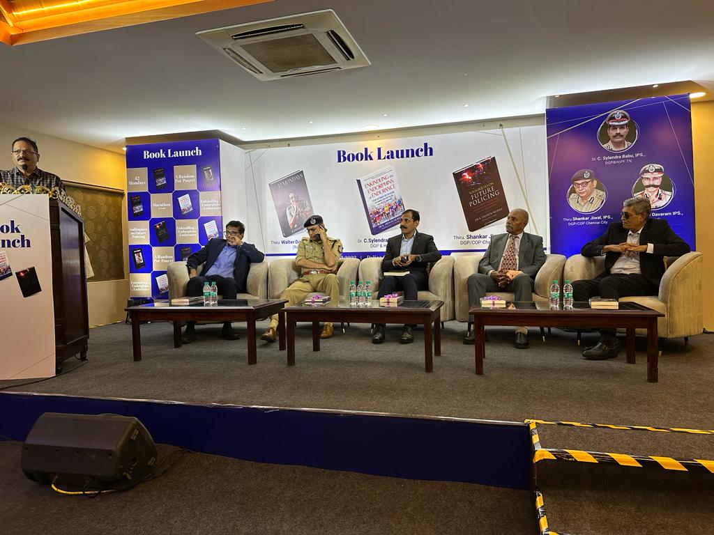 TR_Books_India's tweet photo. Dr K. Jayanth Murali’s book ‘Soliloquies on Future Policing: An Anthology on Emerging Technologies, Cybersecurity and Law Enforcement’, a Thomson Reuter India Legal publication, was launched at the Police Officer’s Mess, Egmore in Chennai this month. 
#DrKJayanthMurali #TNPolice https://t.co/Jouhqok1Tf