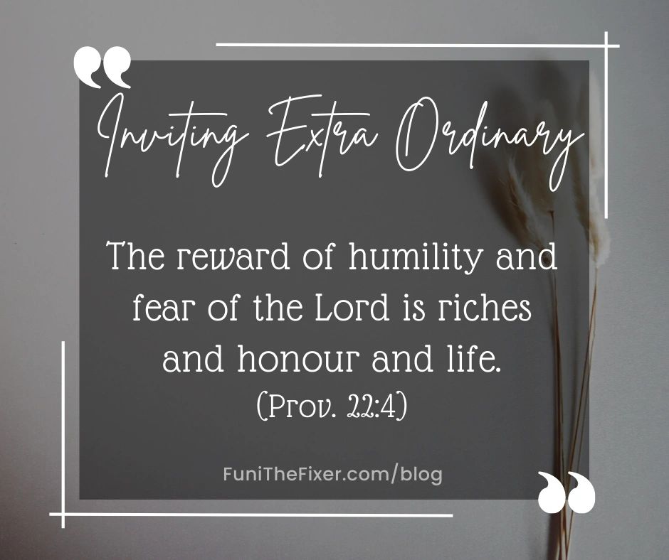 There’s something of the image of God in each of us ordinary humans that is drawn to the extraordinary.
🔗funithefixer.com/blog/f/invitin…
#extraordinary #invitation #followers #Jesus #God #proverbs  #reflection #gratitude #funithefixer #blog #ispeakjesus #IAM #newyear #newseason #heir