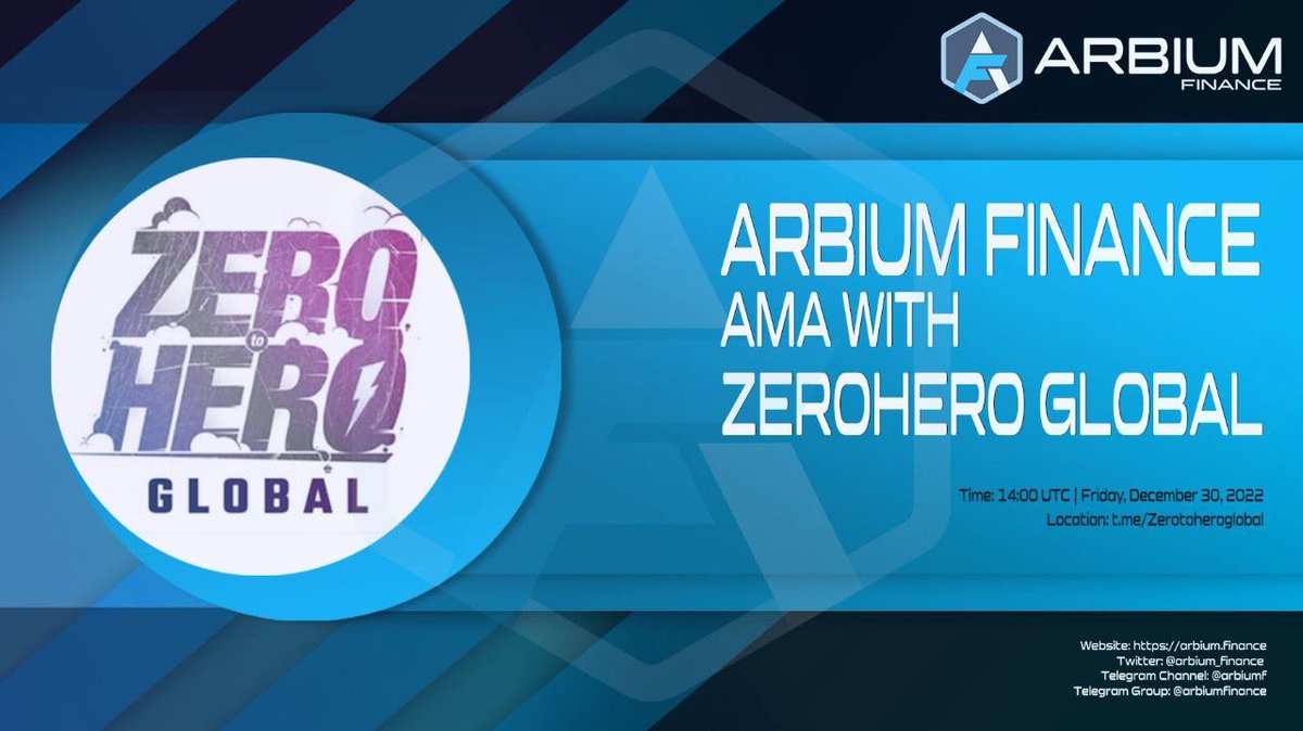 ✨BIG AMA with <a href="/arbium_finance/">Arbium Finance (💙,🧡) TITANO FORK</a> 
Next rebase token on #arbitrum!
Currently, more than 24 ETH join the presale <a href="/pandasea/"></a> 
Presale link: shorturl.at/CIS03

 🍀 $50 $ARE  for 5 best questions.
⏰  14:00 UTC Friday, Dec 30 2022
Location: t.me/Zerotoheroglob…