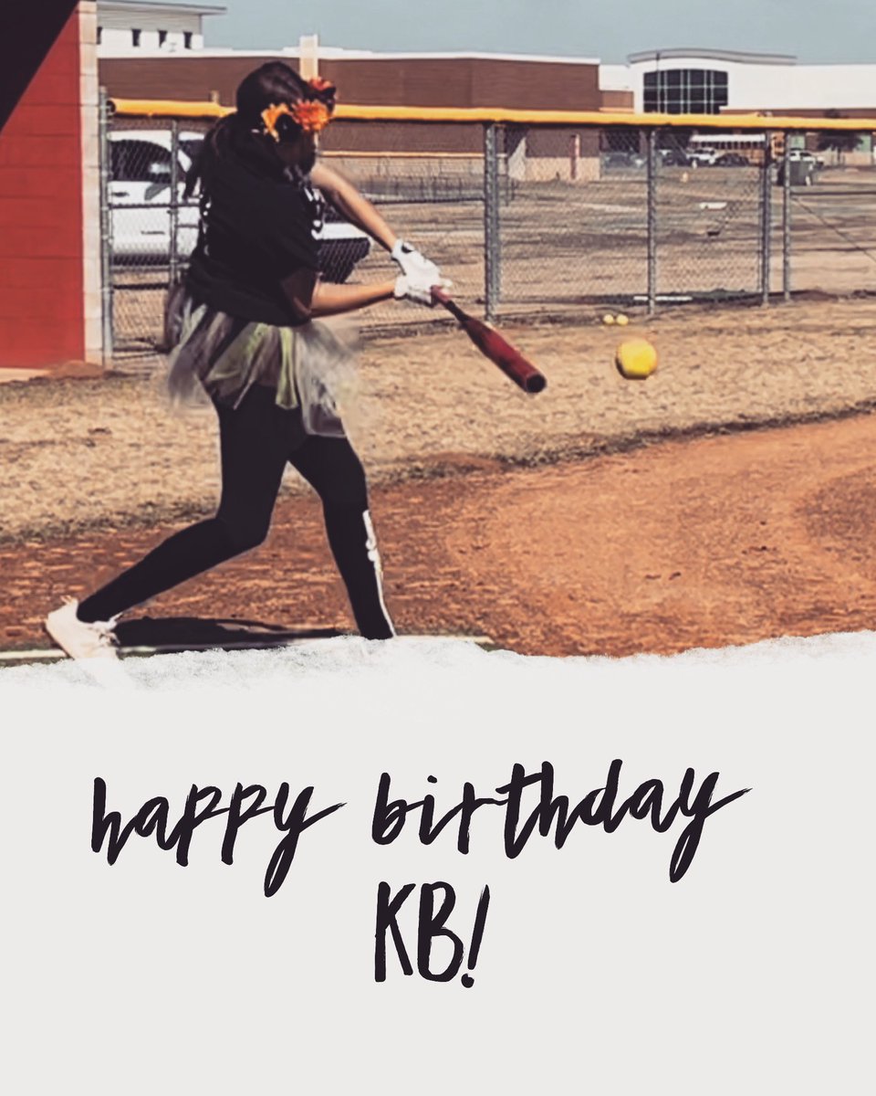 It’s a super special 17 day for our #18! 
Happy birthday KB! 🥎🐾♥️ @bencomokatelynn