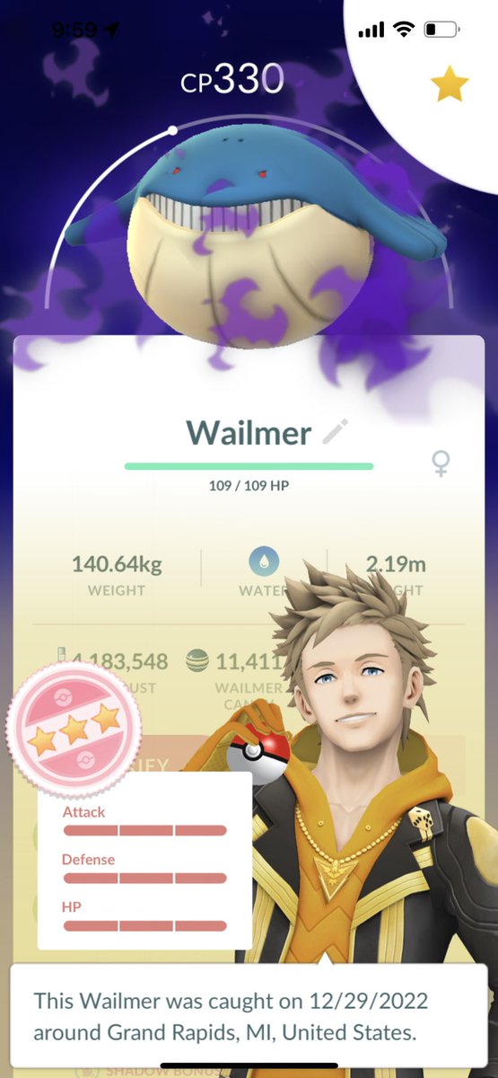 TrillWilliePoGo's tweet photo. Play the game less, get better things 😂 my actual logic at this point in Pokémon go. My third shadow hundo. #Shahundo ? https://t.co/S4ZEVxhFN2