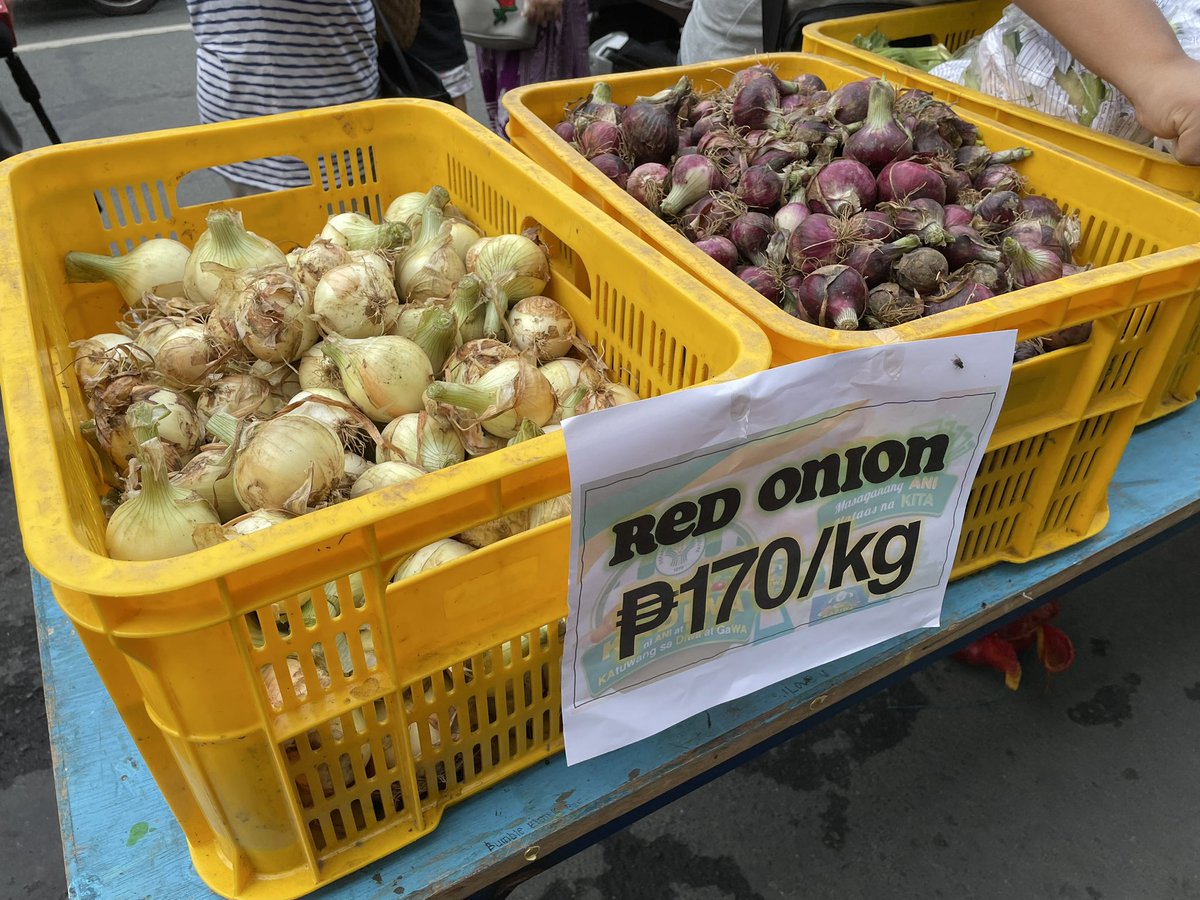 GMA News on Twitter "LOOK Red and white onions are being sold at a