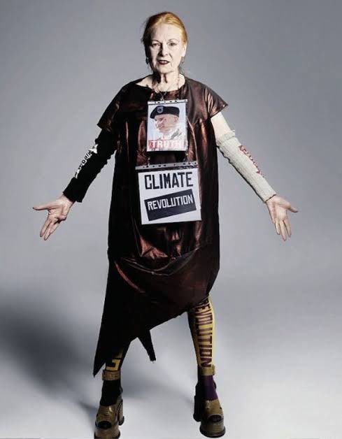 Vale Vivienne - thank you for your fiercely burning light, your stunning designs and your climate environmental activism ! ♥️🖤🔥