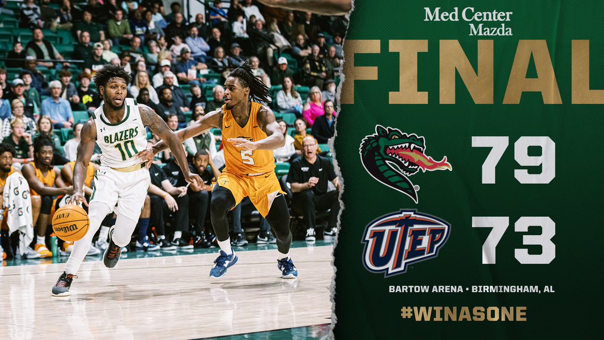 UAB_MBB's tweet photo. A whole lot of fight.

#WinAsOne https://t.co/HBtgmUxmBV