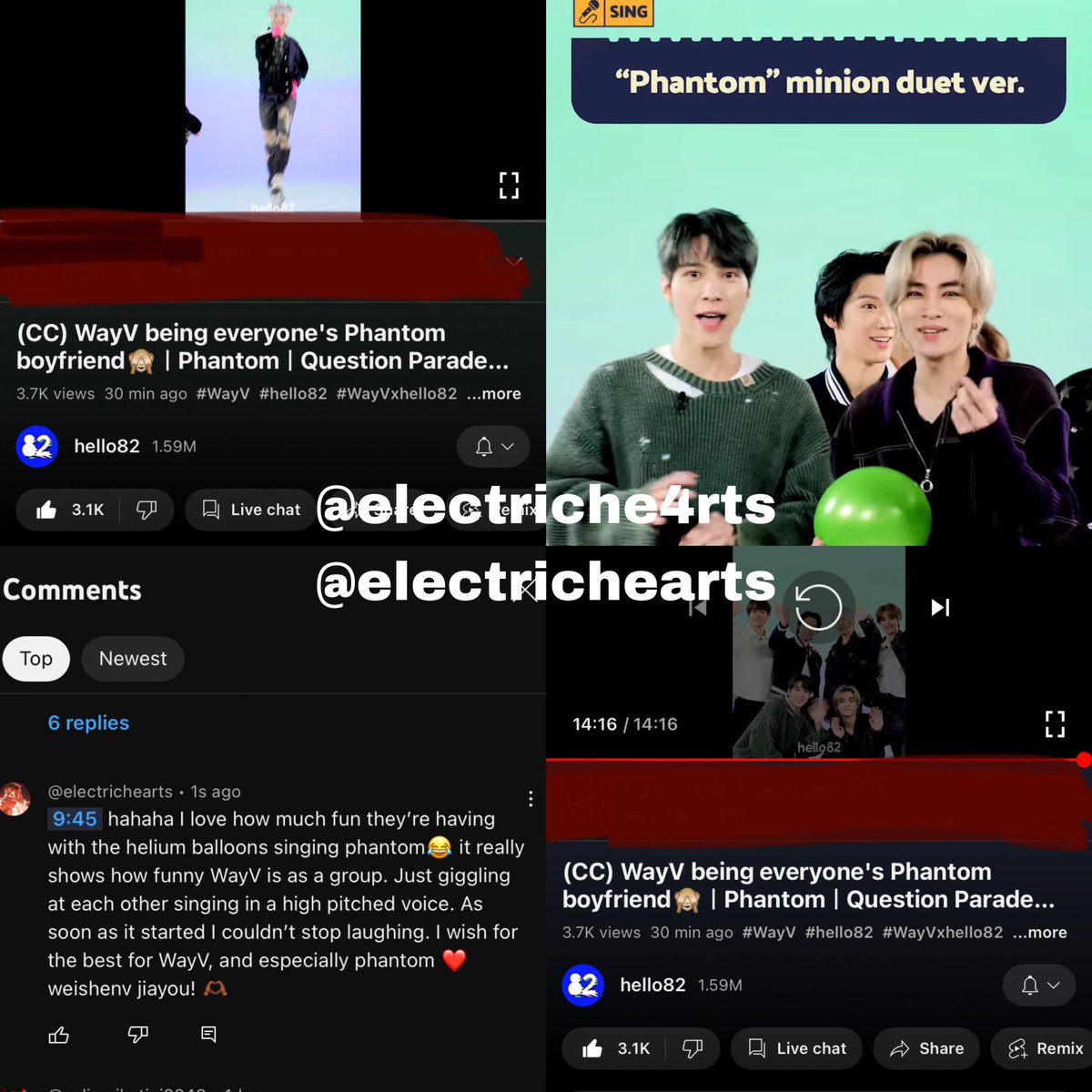 ELECTRICHE4RTS's tweet photo. Thank you so much @hello82official for inviting WayV again! It was really fun to watch as soon as I woke up 😆 WayV’s chemistry is so precious❤️ thank you once again
🔗 https://t.co/cVRADTBE2p
#QuestionParade_WayV #WayVxhello82 #WayV #hello82 https://t.co/1y0b6dt1I3