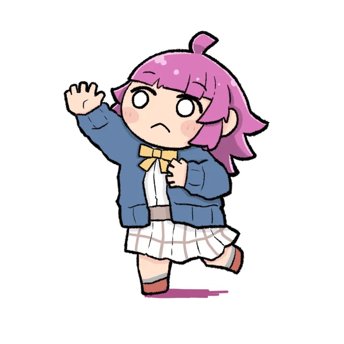 なんのポーズかは知らないです#lovelive#虹ヶ咲 