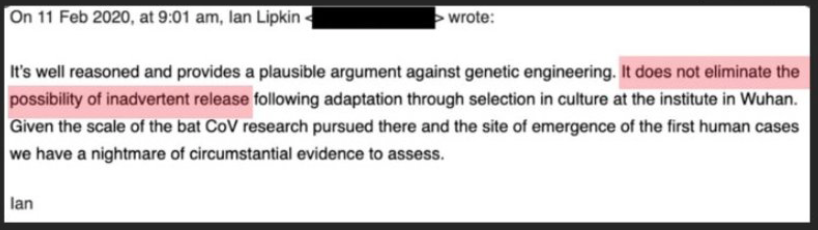 EntropyChase's tweet photo. @J0MBi1 it's not about whether you "buy" it, it's about evidence. they sampled 80,000 wildlife samples, couldnt find the supposed intermediary host (which was found in just 6months in case of sars1). emerged near a BatCov lab that proposed inserting FCS. 
"nightmare of circ. evidence" https://t.co/Z98tUcWcRW