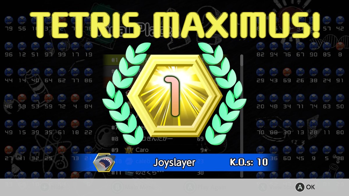joyslayer127's tweet photo. This was a long time coming, but man it feels good to be validated #Tetris99 #Tetris #NintendoSwitch https://t.co/BFK00Cx2Uz