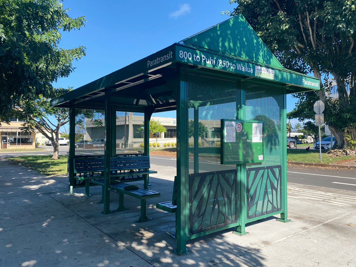 Great to check another transit system off the list! Kauai Bus! 

Big +‘s included timely connections btw. mainline and shuttle routes, buses and select stops being equipped with wifi. Overall great value for inter-community travel on the island. #Kauai