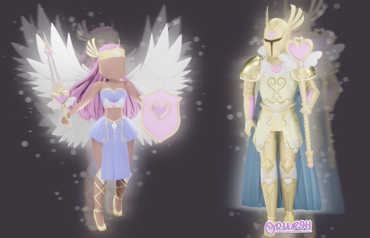 The Royal Valkyries💗✨
⚔️] this was a dream project of mine and I'm so glad i got to actually finish it! 
🛡️] sets modeled off of @.ixchoco_'s amazing designs! (linked in thread)
tags <3: <a href="/RoyaleHighValks/">Royale High ✨</a> #RoyaleHigh #royalehighconcept @BeaPlaysRBLX #beaplaysconcepts