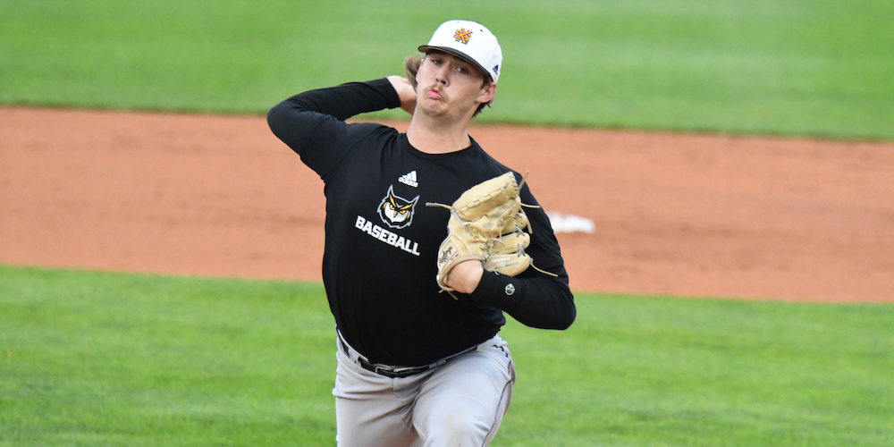 From the Fall Report 📁 

Look for transfer Blake Wehunt to give the <a href="/KSUOwlsBaseball/">Kennesaw State Baseball</a> staff an immediate jolt this season. 

<a href="/wehuntblake22/">Blake</a> has always tantalized with his size and arm strength, but his delivery has an extreme head whack. 

🔗 d1ba.se/3HOvMN6