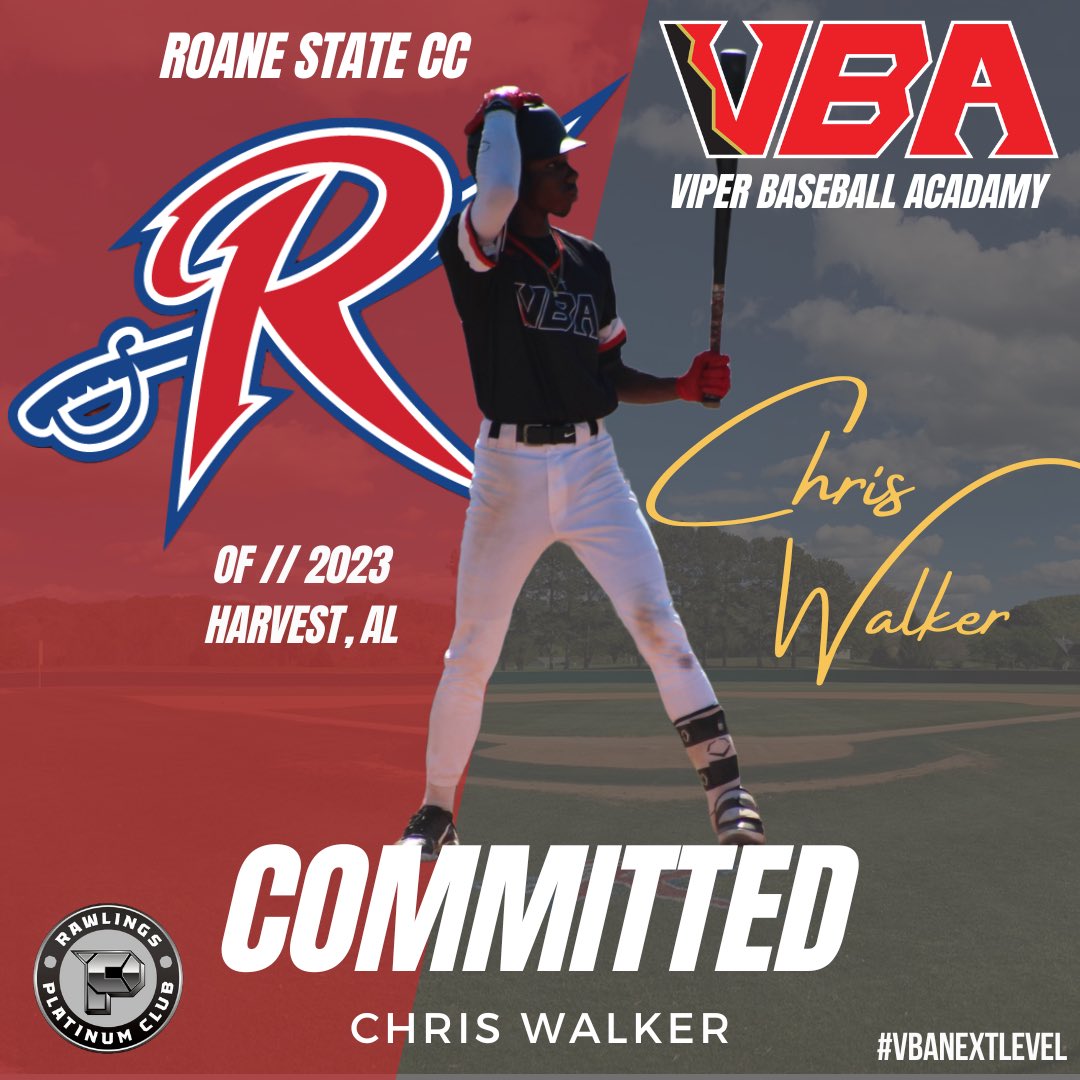 VBA to the Next Level. Congratulations to Chris Walker on your commitment to Roane State Community College!
<a href="/walker_bsb/">Chris Walker</a> <a href="/Sparkman_RBI/">Sparkman Senators Baseball</a> @RoaneStBaseball 

#VBAFamily #Vipes #VBANextLevel
