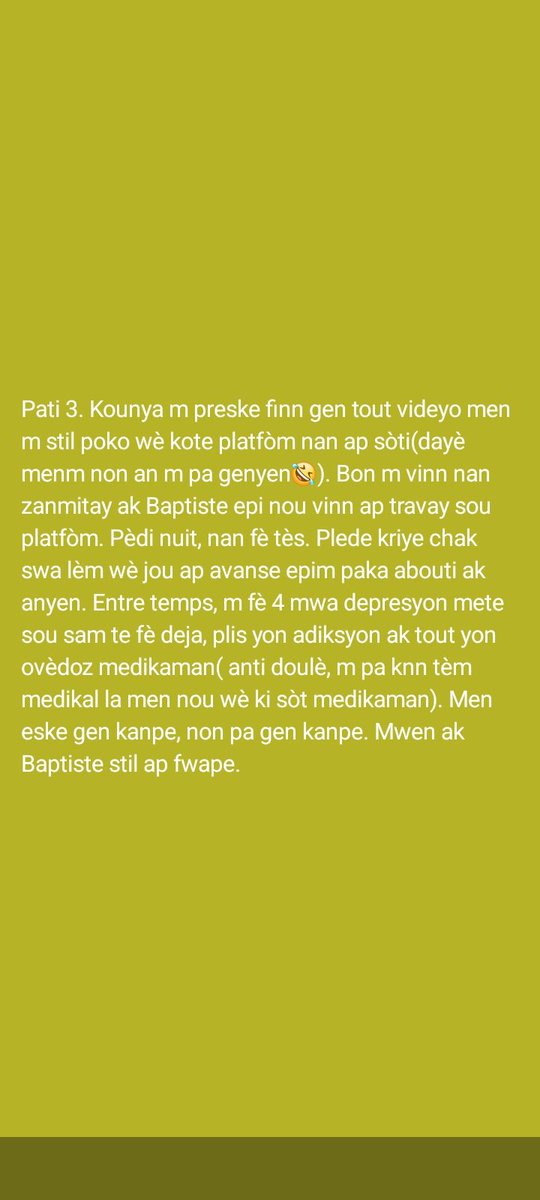 admeus_Isaac's tweet photo. Yon ti istwa tou kout.

@amedeeEBaptiste @lekolalez @CastimaPhoto @SiropMiel5 @meotech1 @taelle_chery https://t.co/Re9lMtLXzc