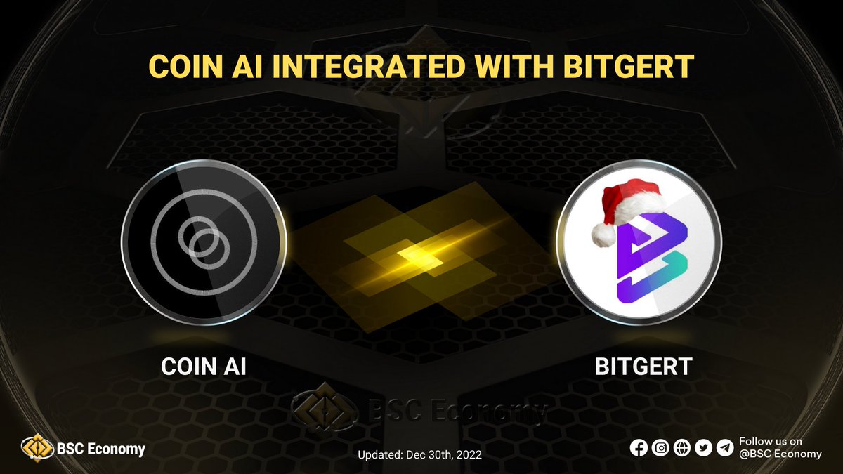 📢<a href="/CoinAi_Dev/">Coin AI</a> integrated with <a href="/bitgertbrise/">Bitgert - $BRISE</a> 

🔥For developers and investors in #DeFi, #COINAI is a digital #ecosystem that makes development easy

💁‍♀️Let's look forward to their success in the future

#BSCEconomy #BSC #BNB #BNBChain #NFT #blockchain #web3community $BNB
