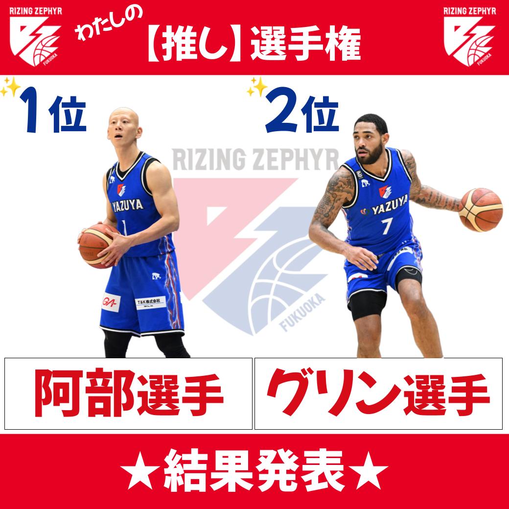 rz_fukuoka's tweet photo. ＼【推し】選手権💙結果発表／
1位🥇阿部選手💓@tomokazu_abe_7
2位🥈グリン選手✨@Glynnj357

1/1に阿部選手と、1/2にグリン選手と写真撮影会を行います！参加される方はそれぞれの選手グッズを持って会場にお越し下さい。
お持ちでない方は会場のグッズ売り場でお買い求めください。
続く▼ https://t.co/U8WLOwoP2M