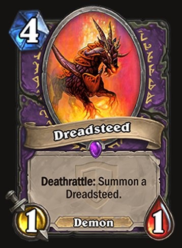 TexPine's tweet photo. @lunaloveee8 Dreadsteed.

Please @PlayHearthstone un-nerf it at once https://t.co/OD7pTCrFjs