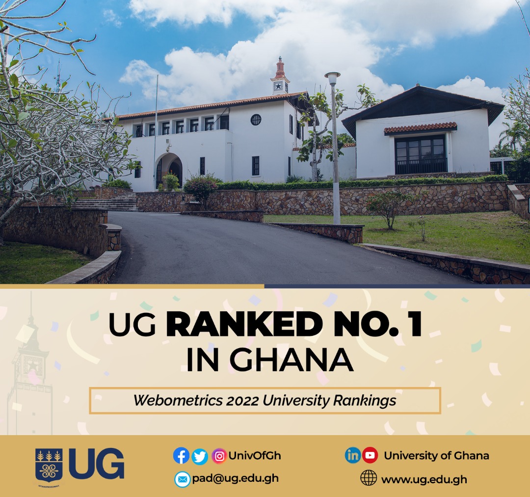 The <a href="/UnivofGh/">University of Ghana</a> is Number 1 in Ghana!

Read more here: bit.ly/UGisNumber1

#IntegriProcedamus
#UGIS75