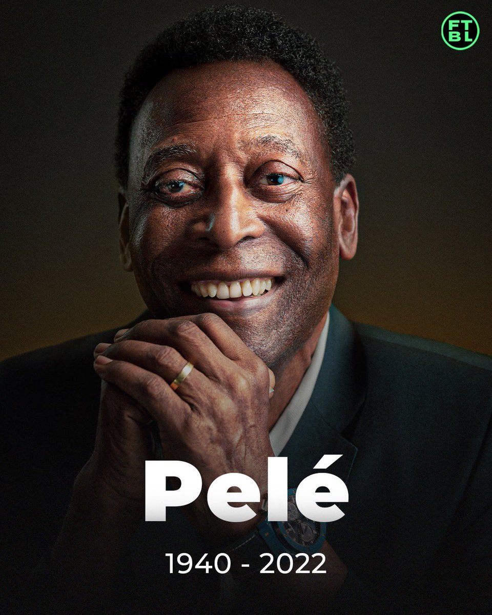 nithinkumar2205's tweet photo. Today the world lost one of the greatest athletes of all time, we also lost an extraordinary human being,Irreplaceable loss to the sporting world.The heartbeat of football.A magician who mesmerized and inspired generations!#Pele #pele_is_no_more #footballGod #football https://t.co/WZj8b5LcsY