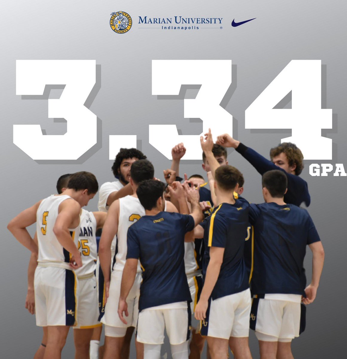 Terrific job in the classroom by our team. Team - wide GPA was over 3.3, highlighted by 6 players with 3.5+ GPA in the Fall…

Dean List: 
4.0 GPA
✅Josh Bryan 
✅Rowen Farrell
✅Max Gizzi 
✅Luke Heady 

3.85 GPA
✅Gavin Foe

3.5 GPA
✅Brody Whitaker