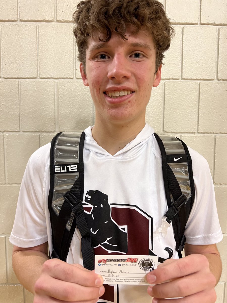 MySports_Live's tweet image. Senior Payton Adams went 6-7 👀👀 from the three-point line 🔥 to help Paulding pull out a close 52-51 home win over Wauseon, earning him the Signature Embroidery Player of the Game honors, nice shooting Payton! 😃 #MySports