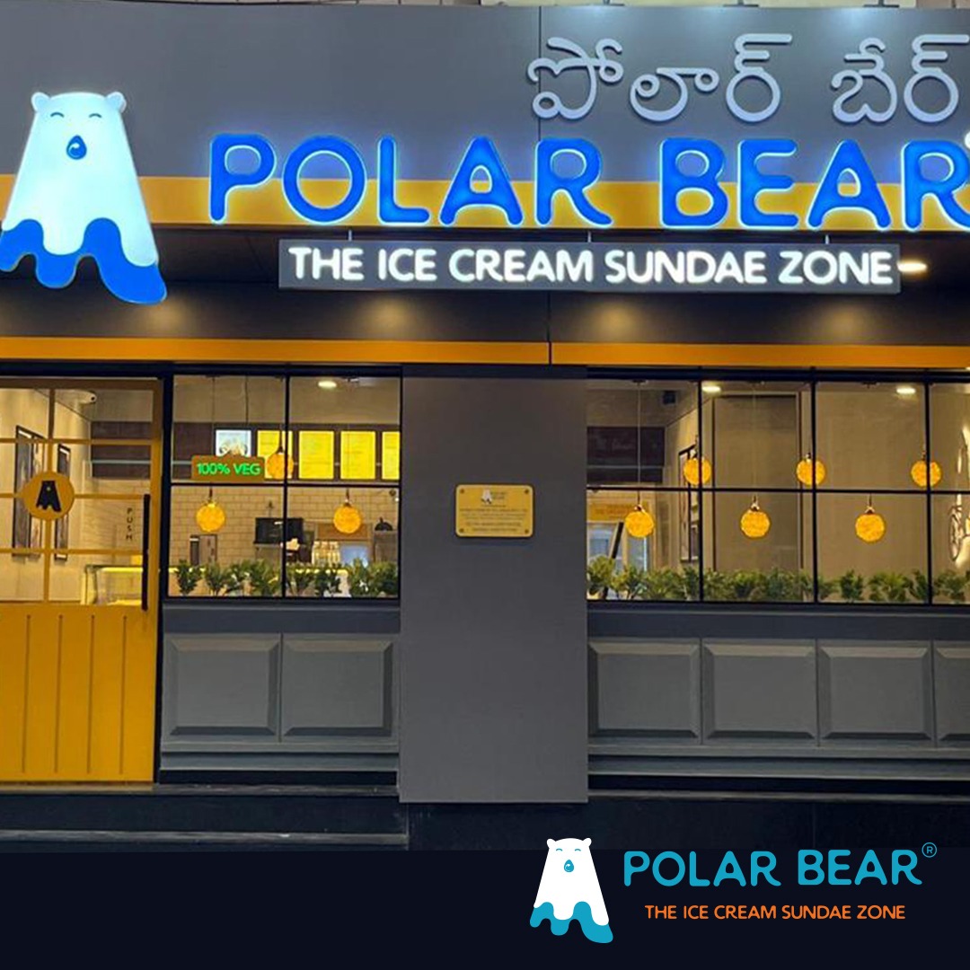 PBIceCreams's tweet photo. Habsiguda welcomes Polar Bear with expectant appetites and lip smacks. The people in the neighborhood have their lick lives on full throttle. Get ready for the opening of the Sundae Zone this Friday. Let this blockbuster realign your tastebuds. 

#PolarBearIceCreams #Habsiguda https://t.co/D8hR2S0XMz