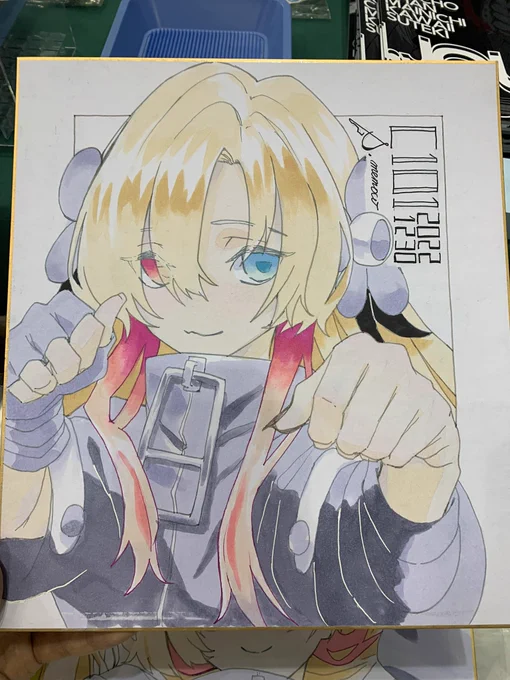 じょちょ色紙です握手会終わったら少し仕上げて出します 