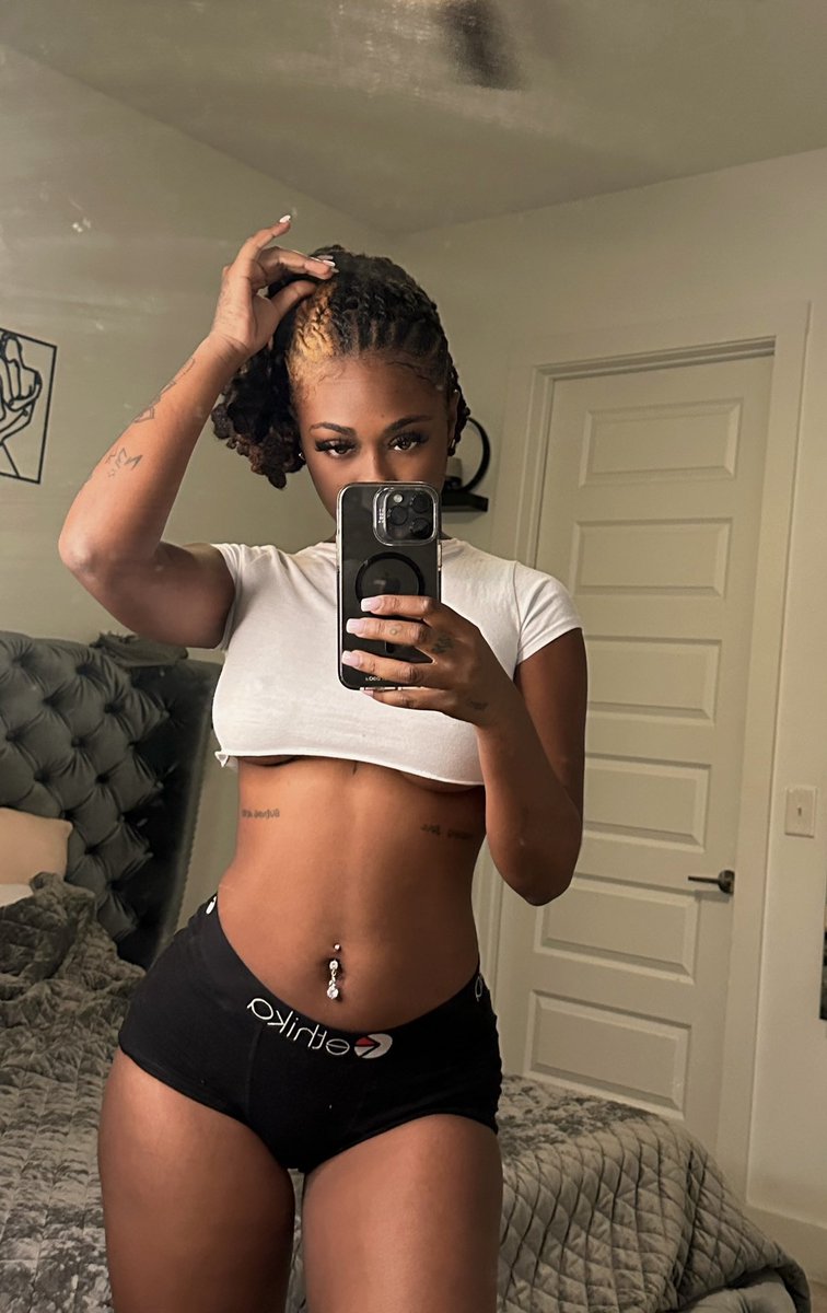 hair tied, chillin wit no makeup on