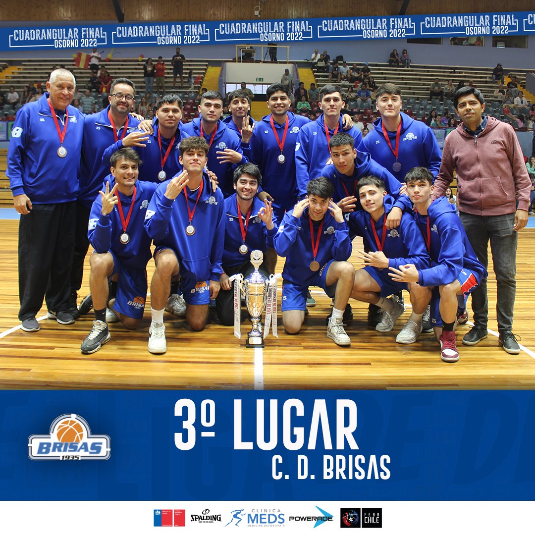 Temporada 2022 🔴🔵

Felicidades @deportivobrisas por obtener el tercer lugar de la #LDD22 👏🏻👏🏻🥉

#spaldingchile | @indchile | @mindepchile | @chilefeba | #poweradecl | #clinicameds