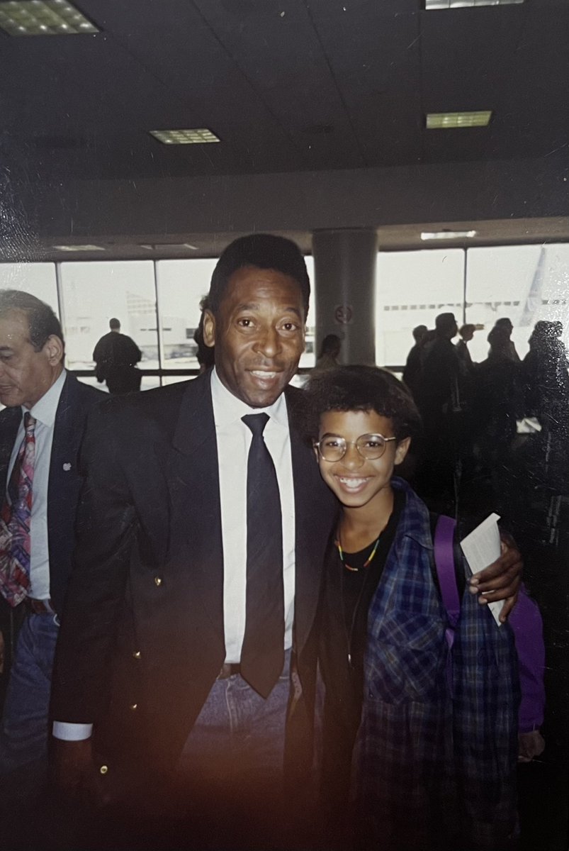 NovenaCarmel's tweet photo. Thank you thank you thank you for everything Pelé, including being very kind to my step dad and I when we fanned out on you at a Brazilian airport in the 90s. 🥹❤️‍🔥 https://t.co/BJVT98uINC